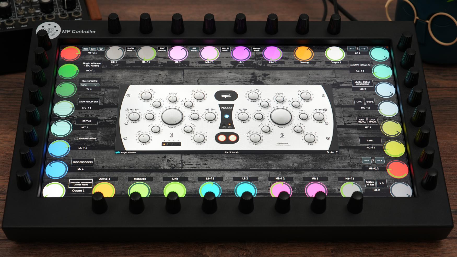 Plugin Alliance plugins on the MP Controller