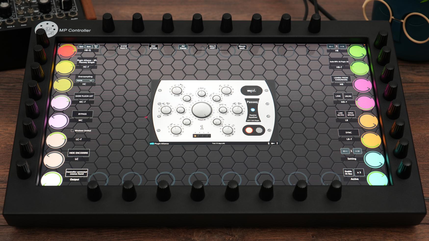 Plugin Alliance plugins on the MP Controller