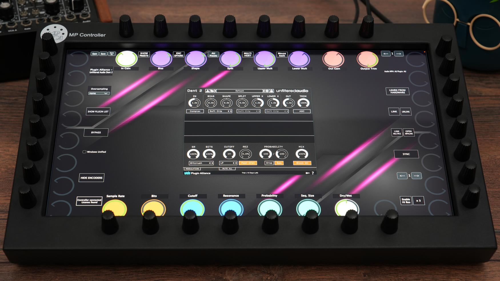 Plugin Alliance plugins on the MP Controller