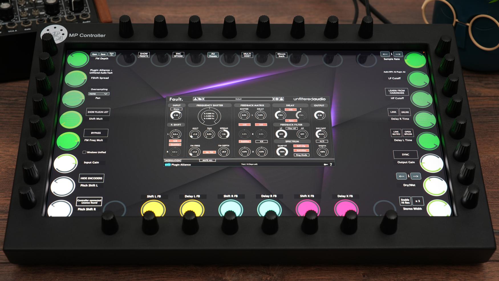 Plugin Alliance plugins on the MP Controller