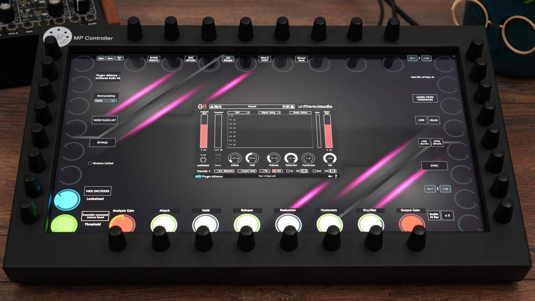 Plugin Alliance plugins on the MP Controller