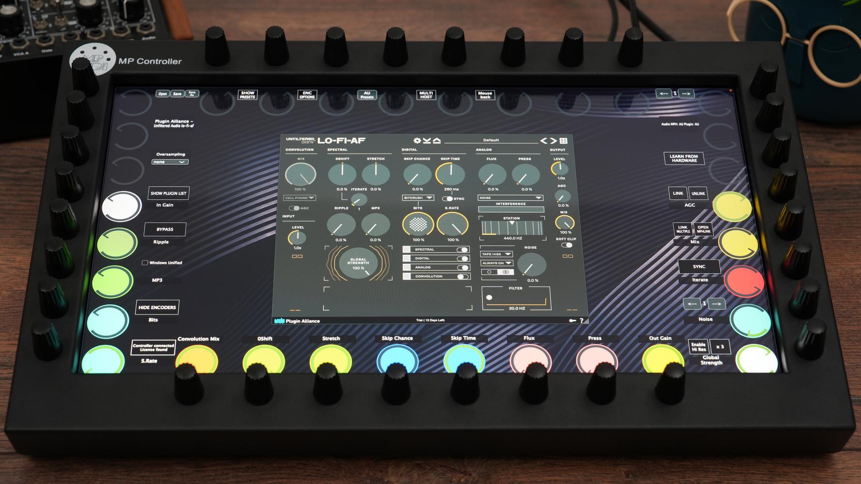 Plugin Alliance plugins on the MP Controller