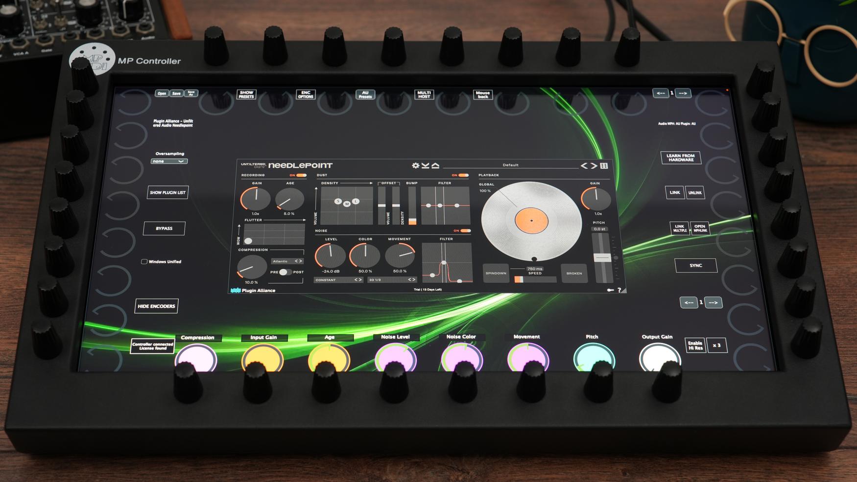 Plugin Alliance plugins on the MP Controller