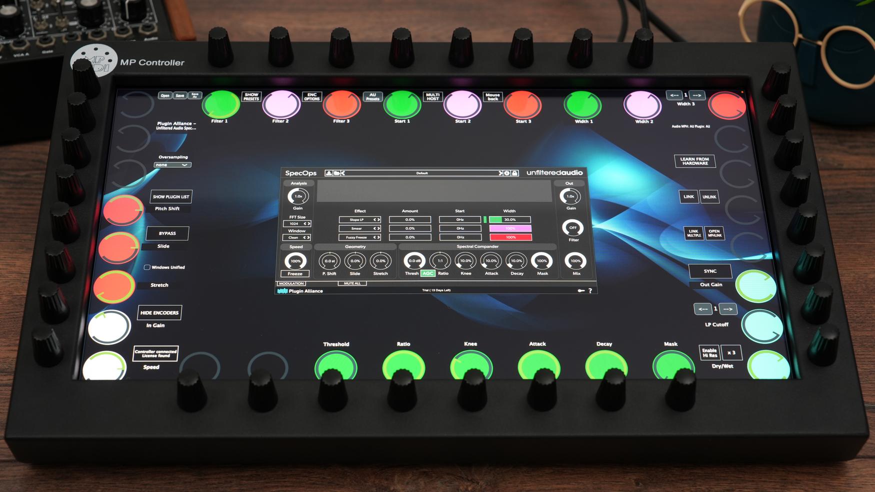 Plugin Alliance plugins on the MP Controller