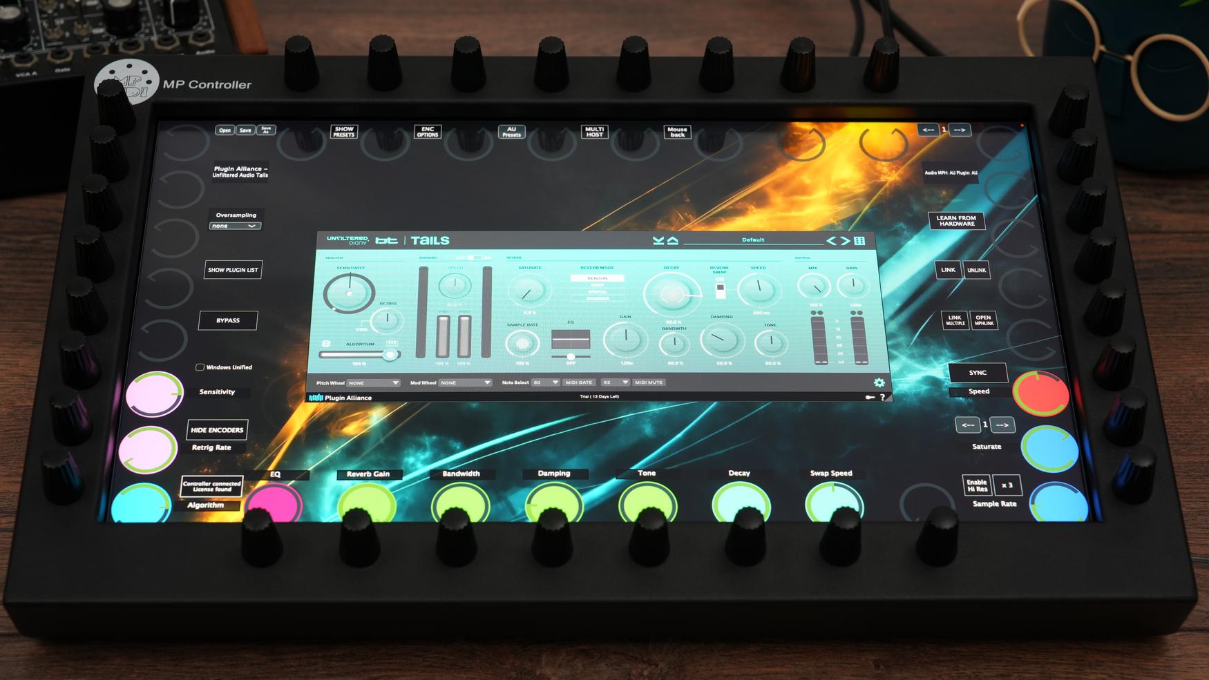 Plugin Alliance plugins on the MP Controller