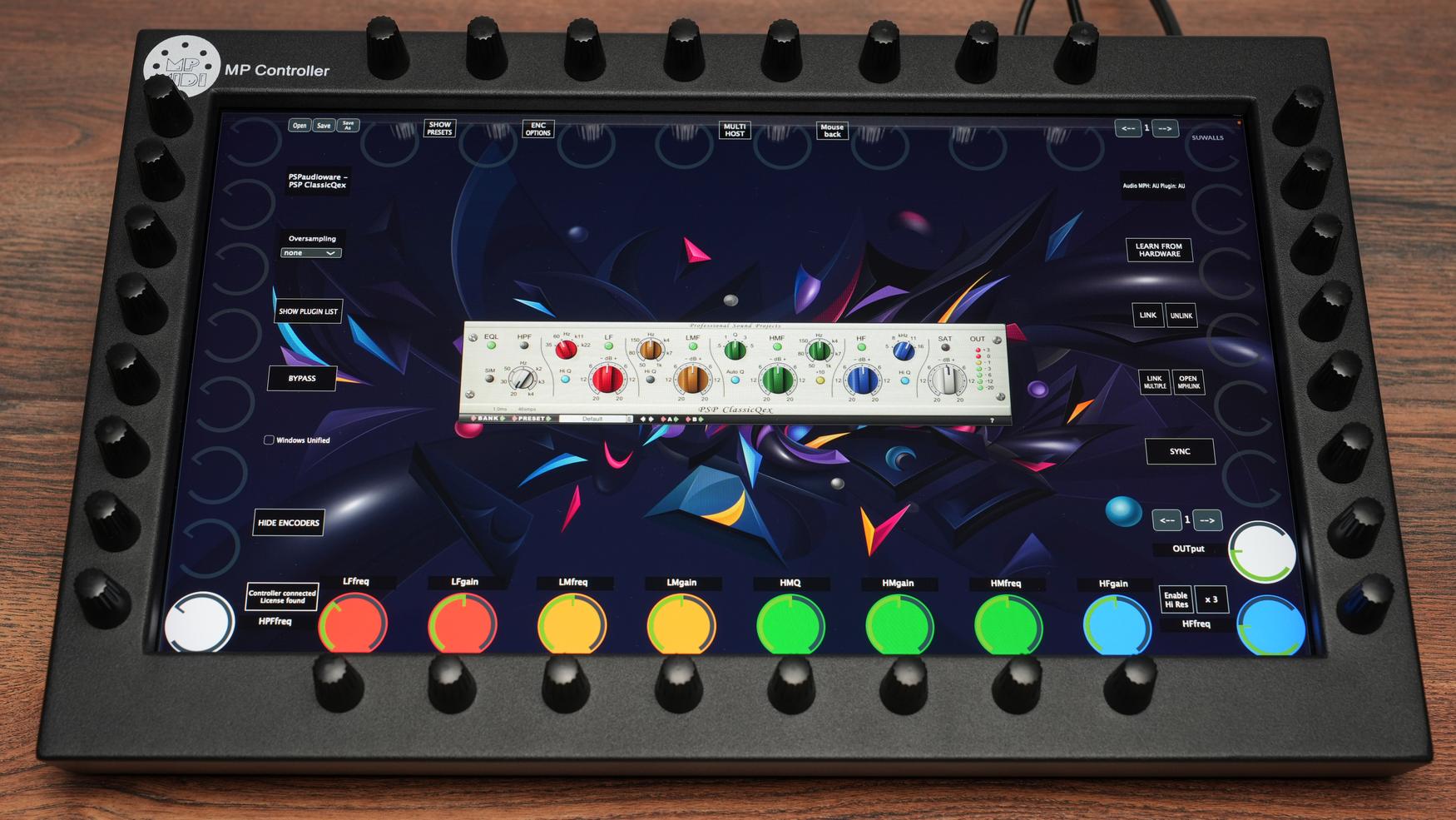 PSP Audioware ClassicQex vintage equalizer on MP Controller