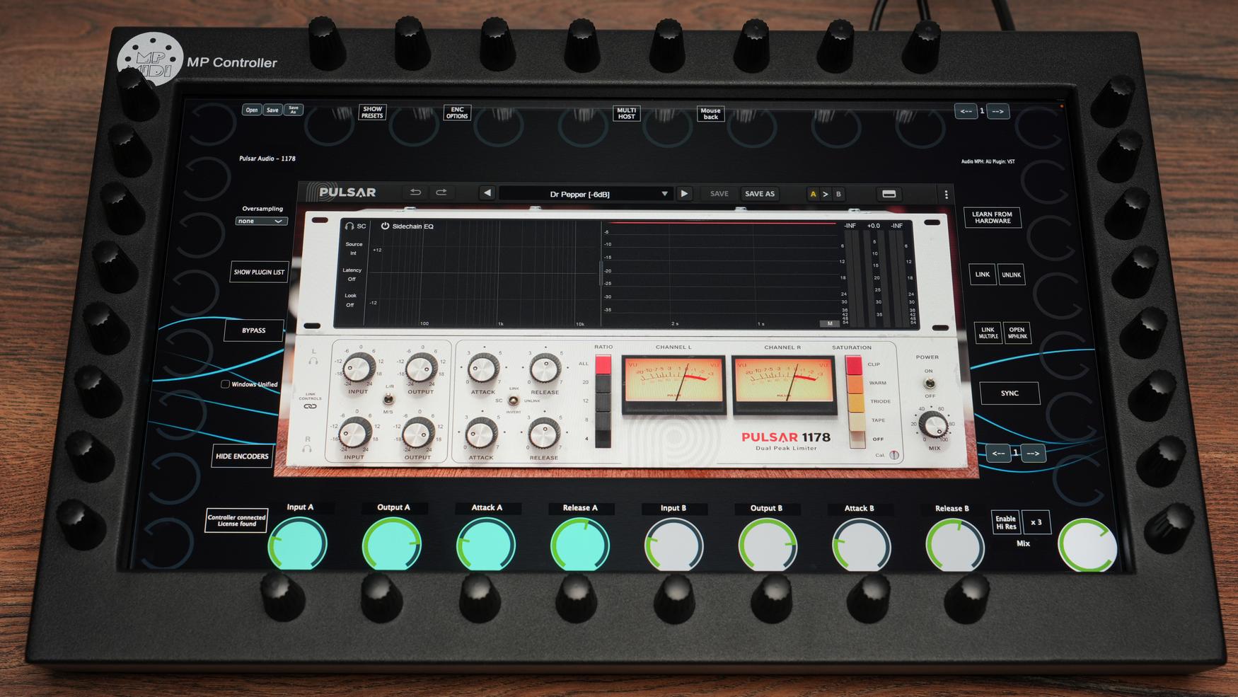 Pulsar Audio 1178 analog compressor on MP Controller