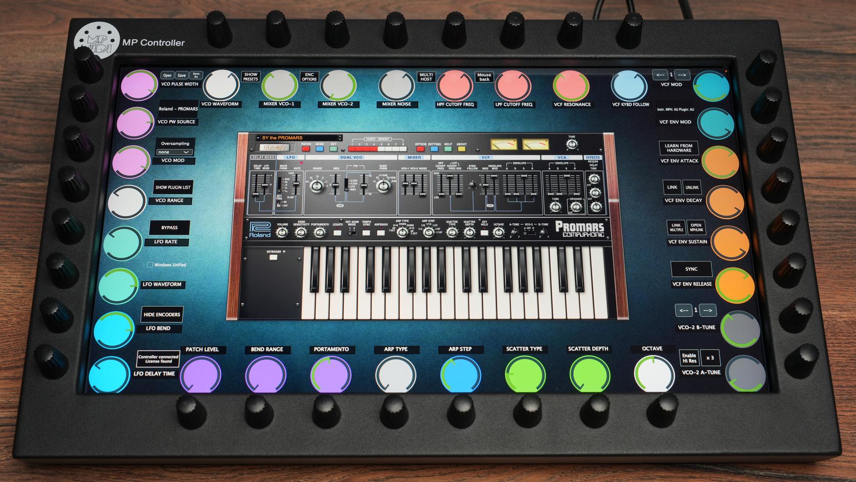Roland Promars plugin on MP Controller
