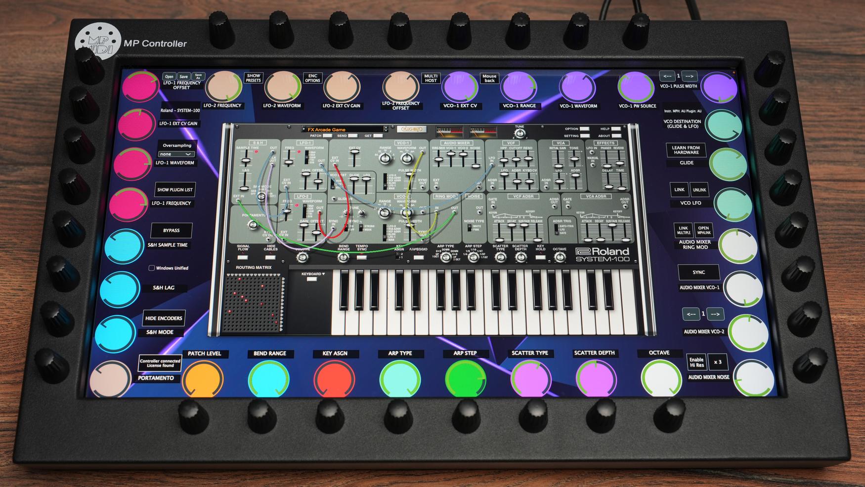 Roland System-100 plugin on MP Controller