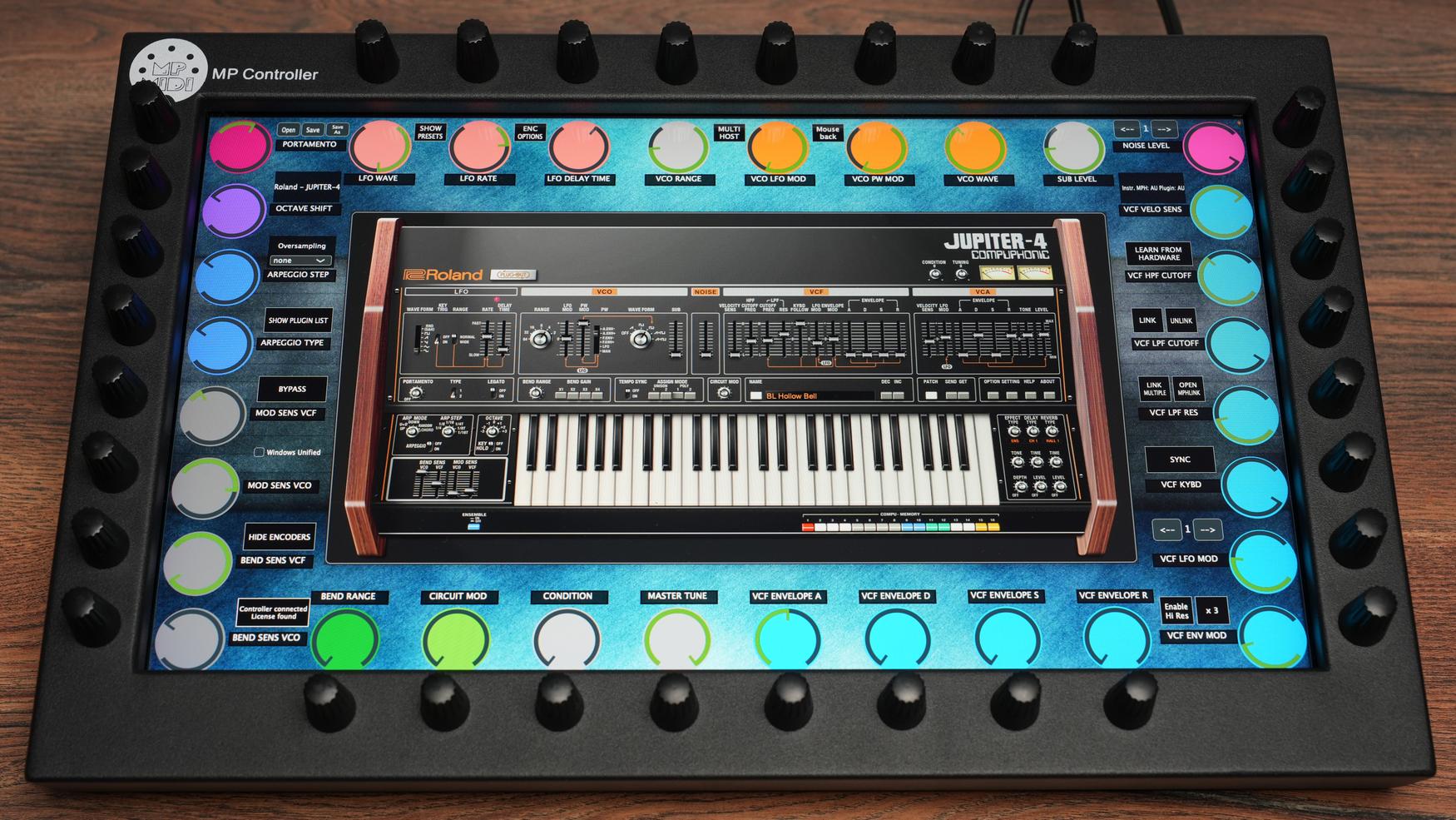 Roland Jupiter-4 plugin on MP Controller