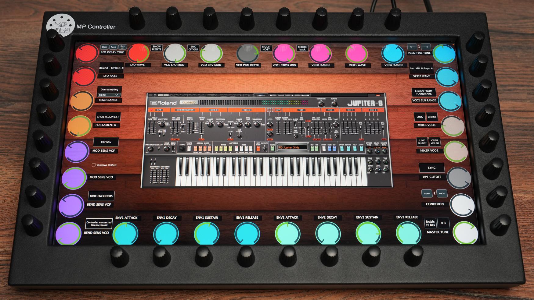 Roland Jupiter-8 plugin on MP Controller