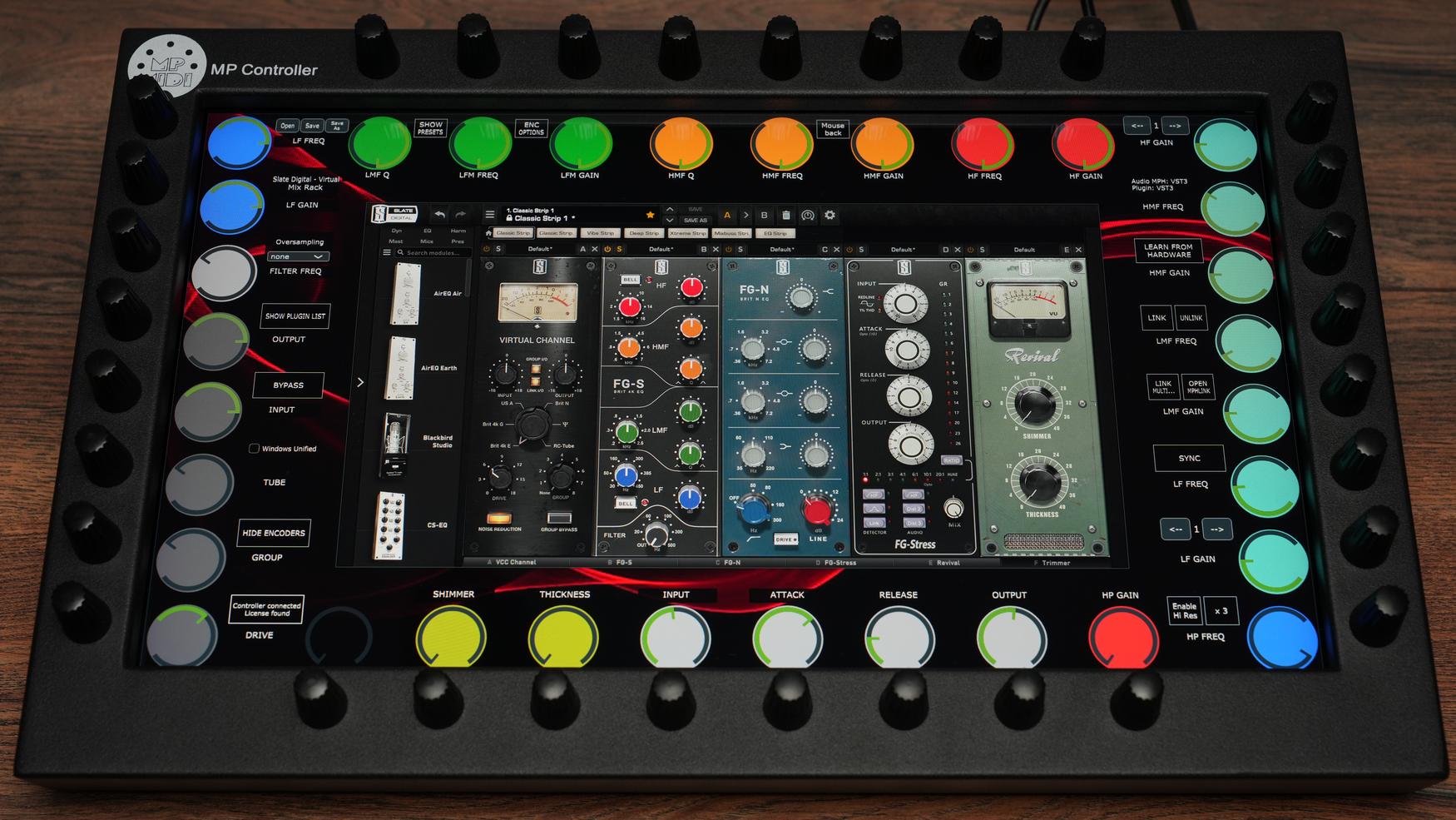 Slate Digital Virtual Mix Rack plugin on MP Controller