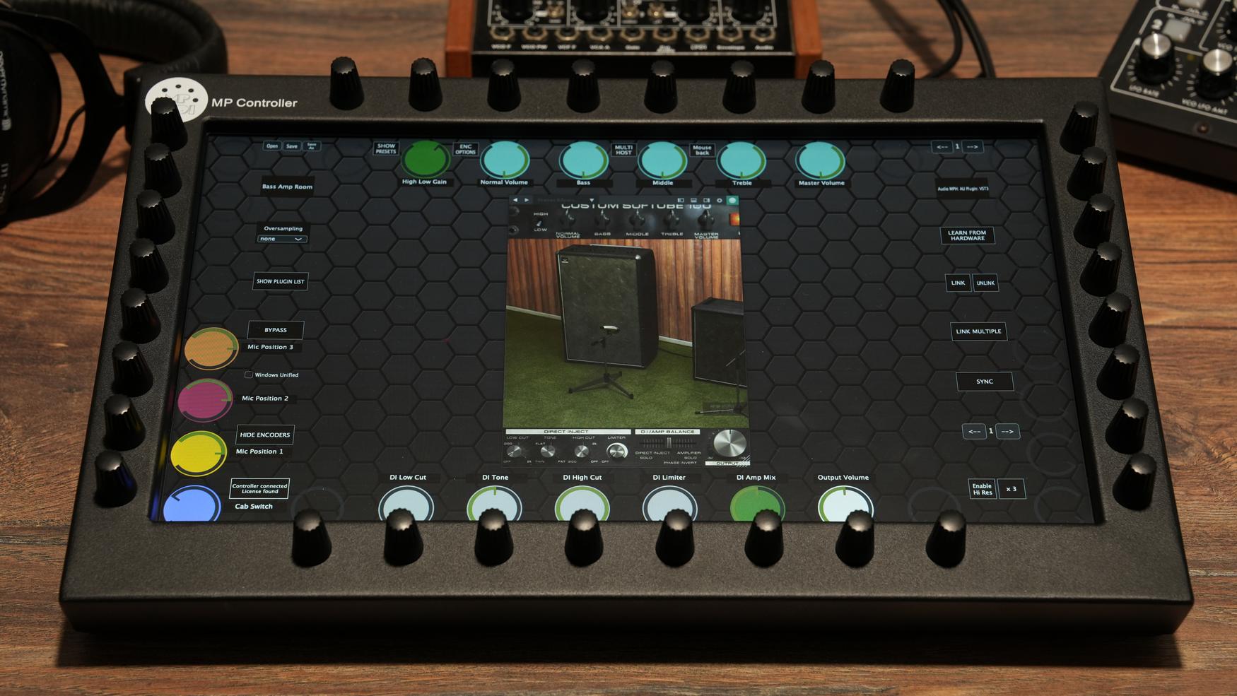 Softube plugins on the MP Controller