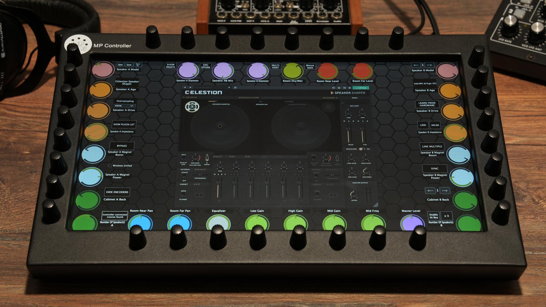 Softube plugins on the MP Controller