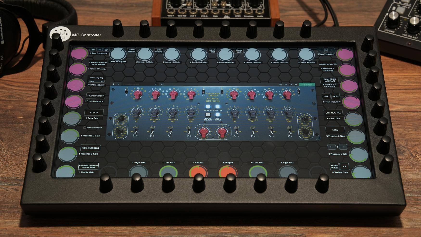 Softube plugins on the MP Controller