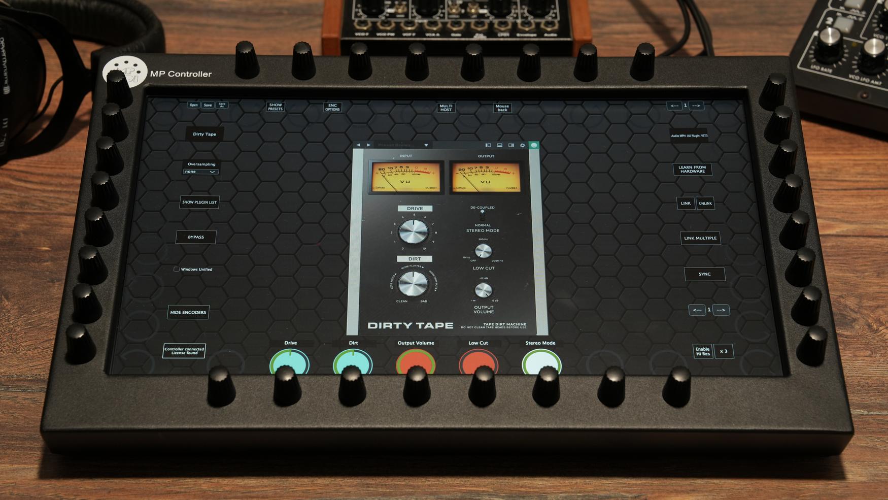 Softube plugins on the MP Controller