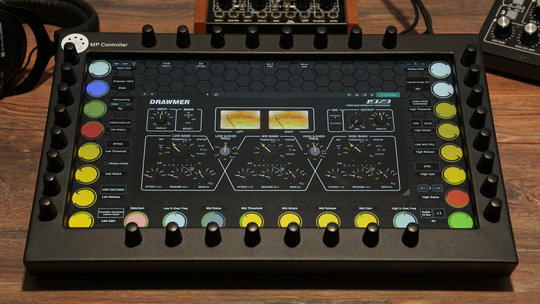 Softube plugins on the MP Controller