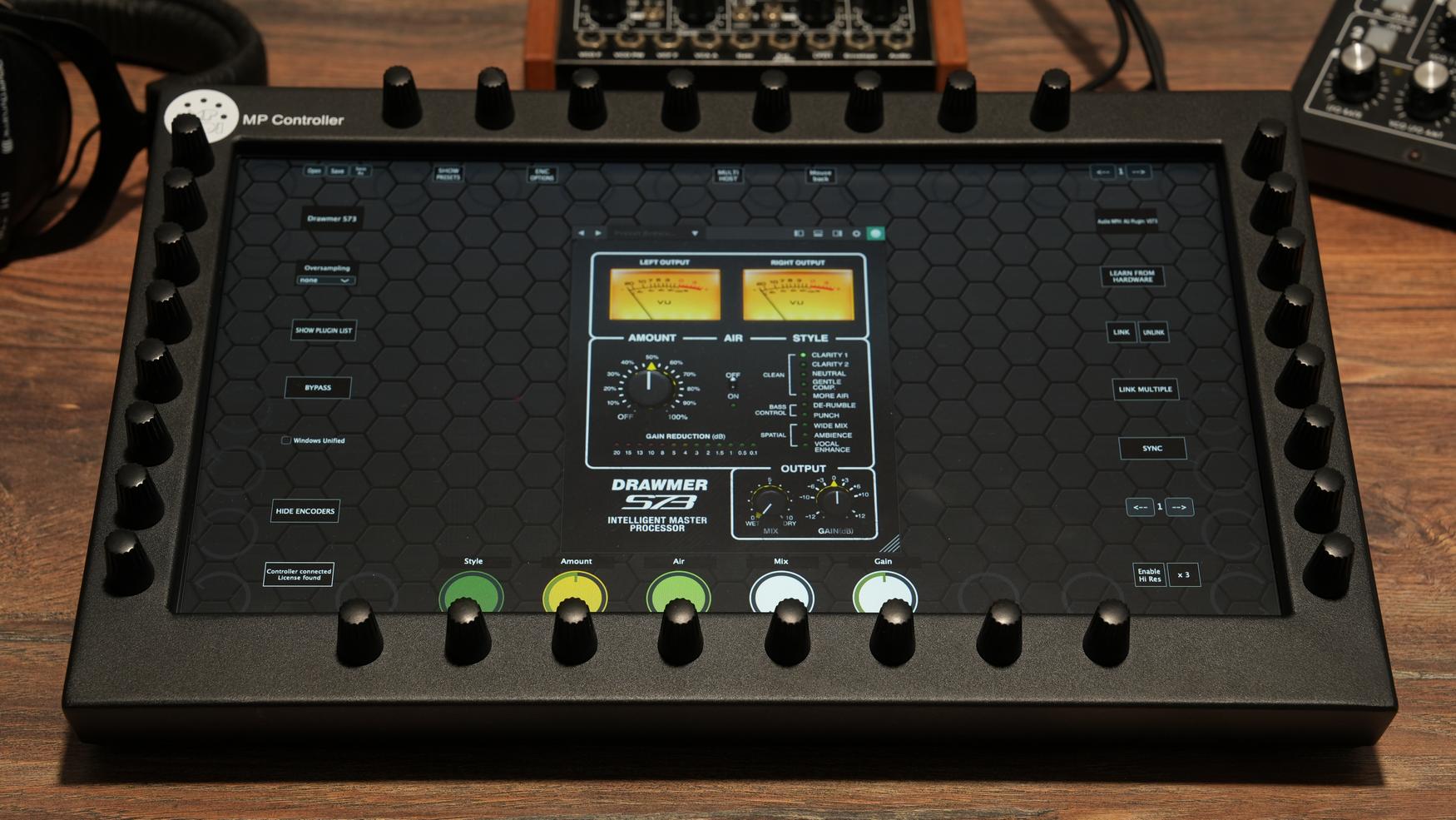 Softube plugins on the MP Controller