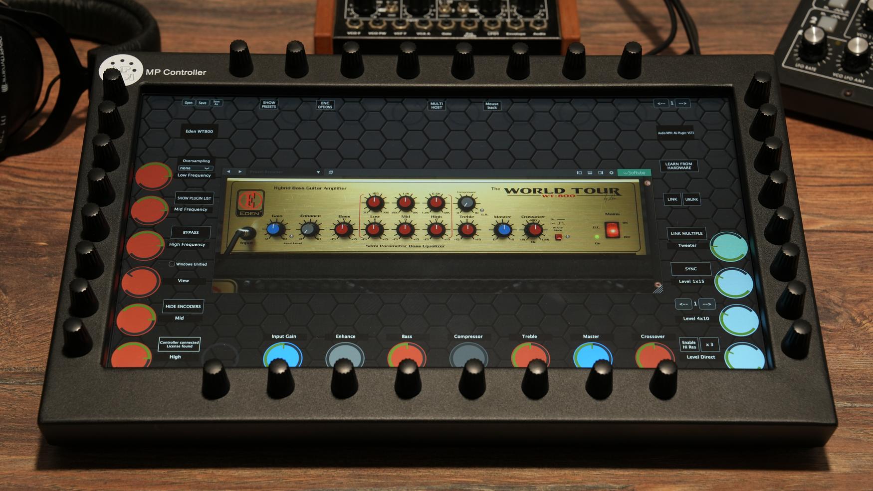 Softube plugins on the MP Controller