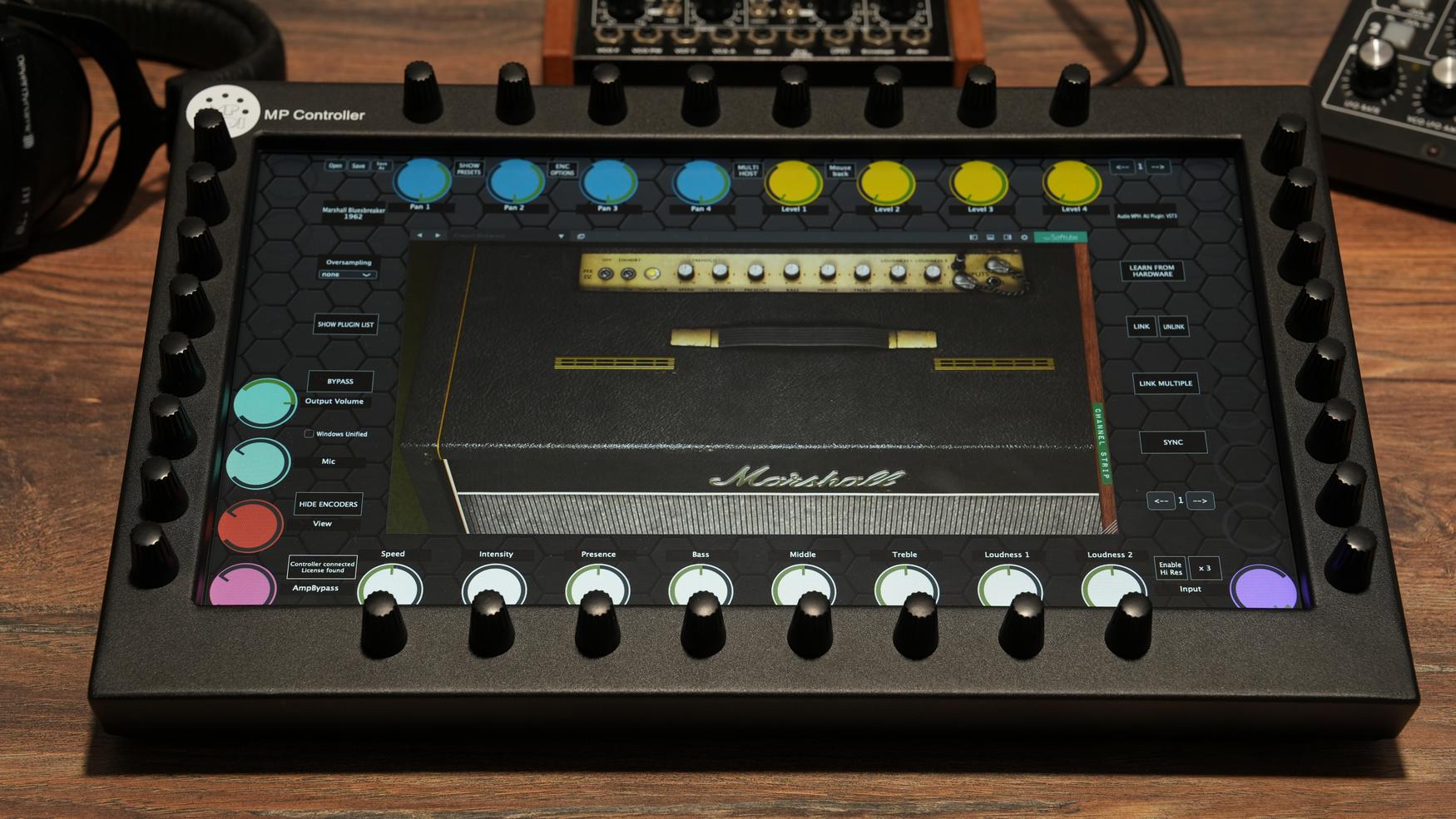 Softube plugins on the MP Controller