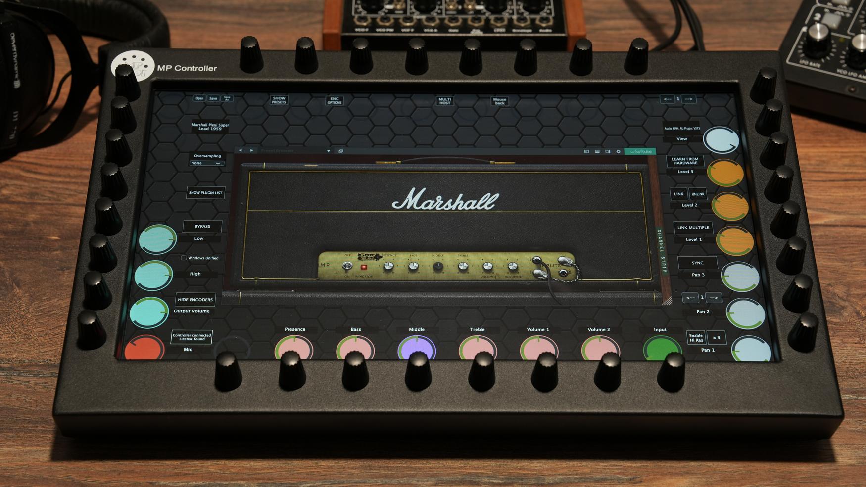 Softube plugins on the MP Controller