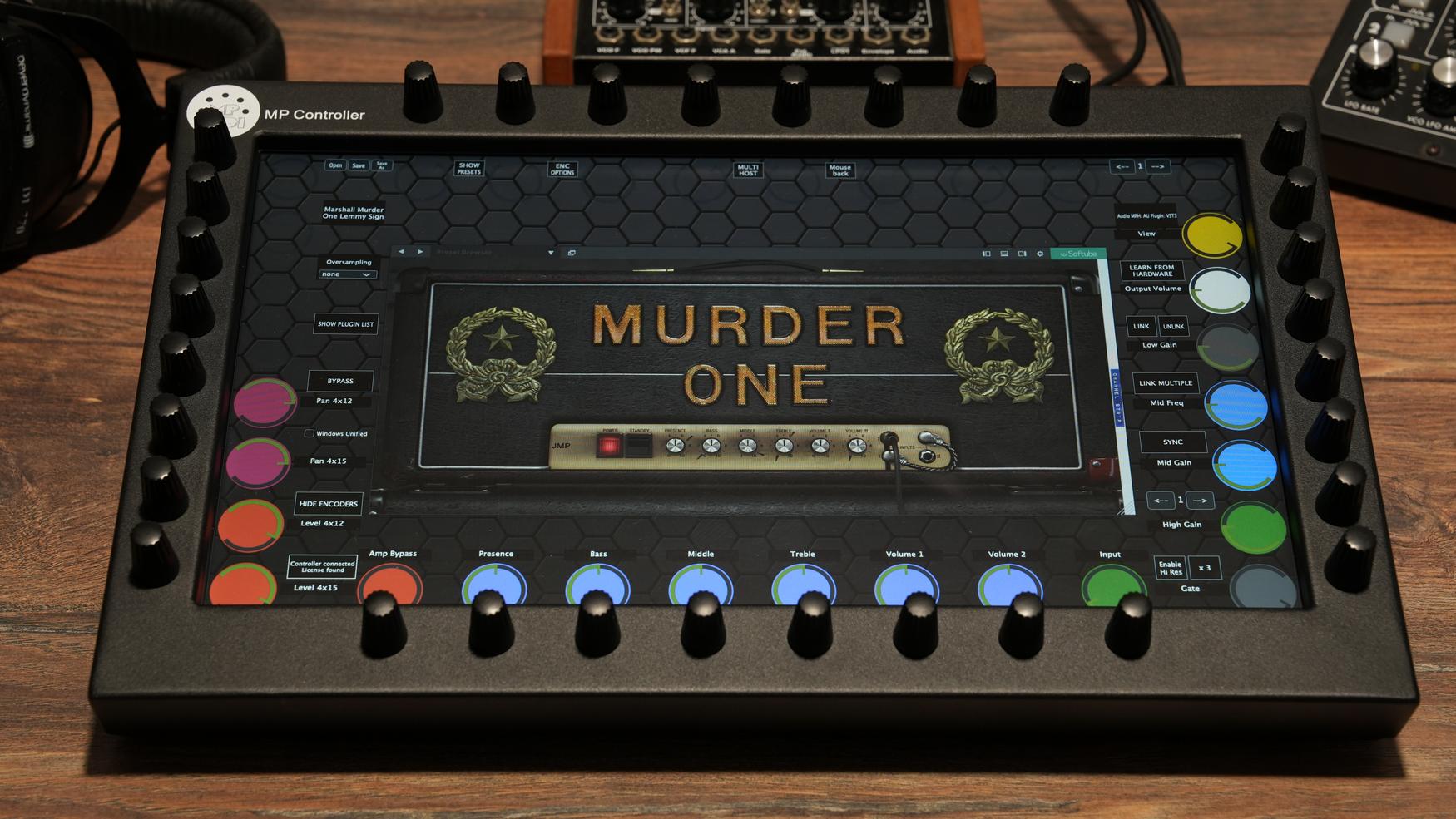 Softube plugins on the MP Controller