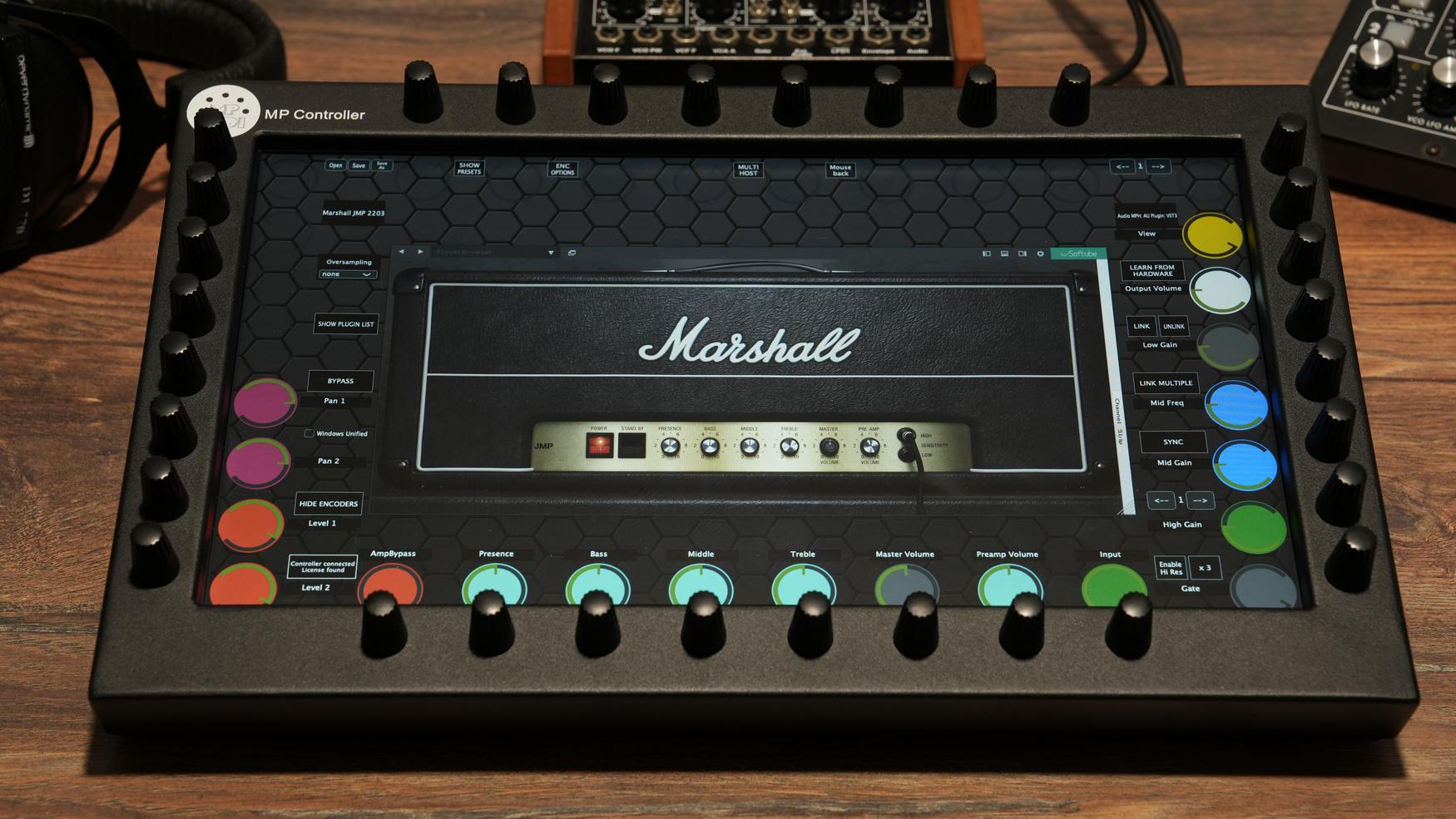 Softube plugins on the MP Controller