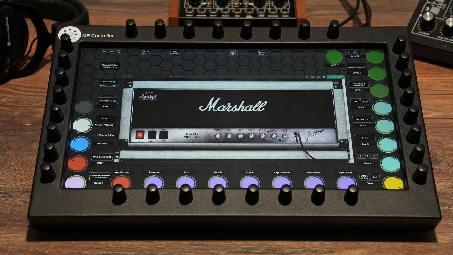 Softube plugins on the MP Controller
