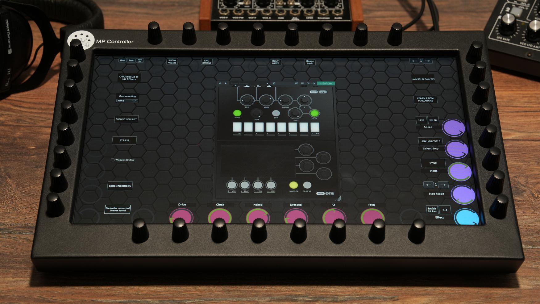 Softube plugins on the MP Controller