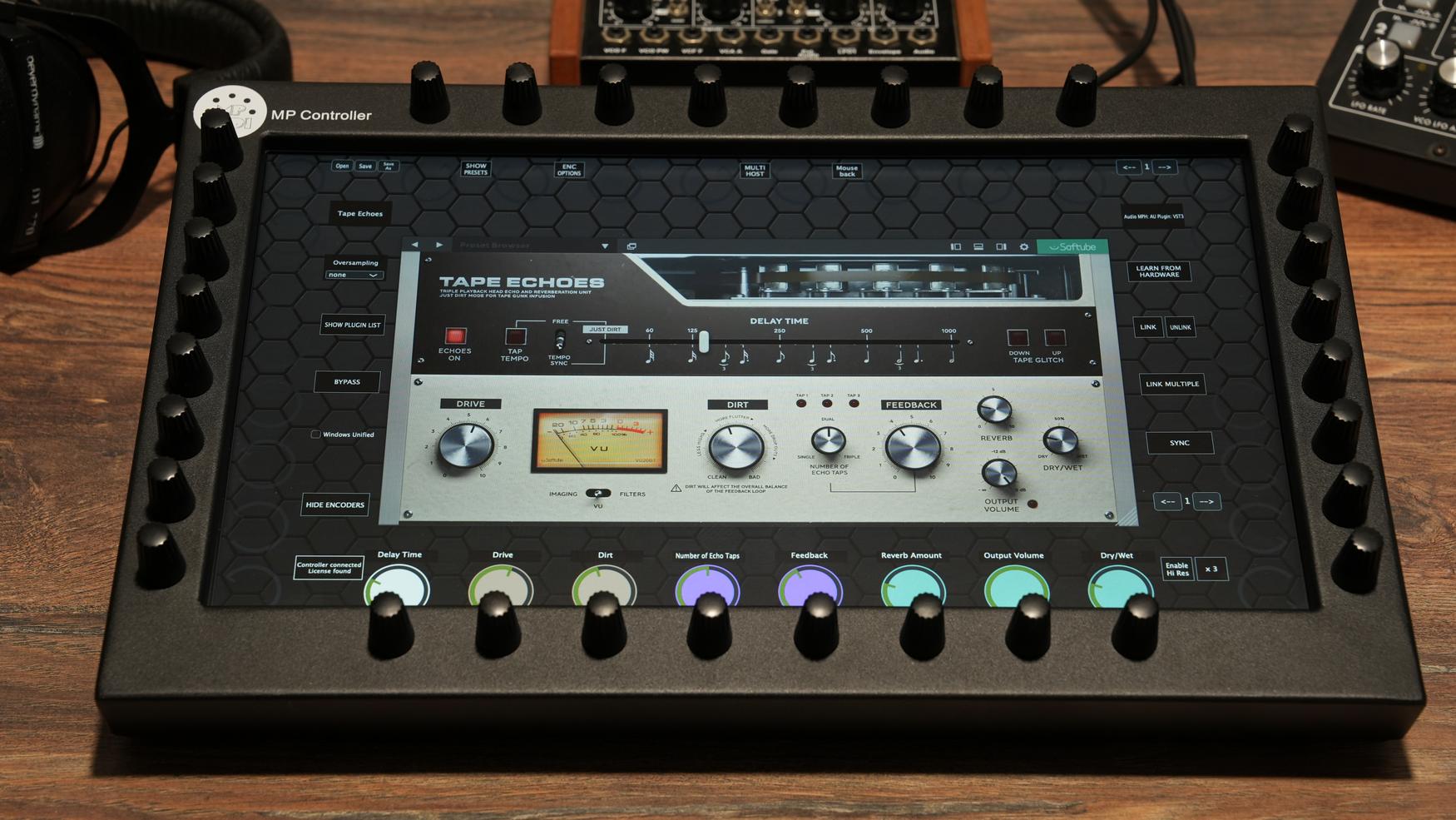 Softube plugins on the MP Controller
