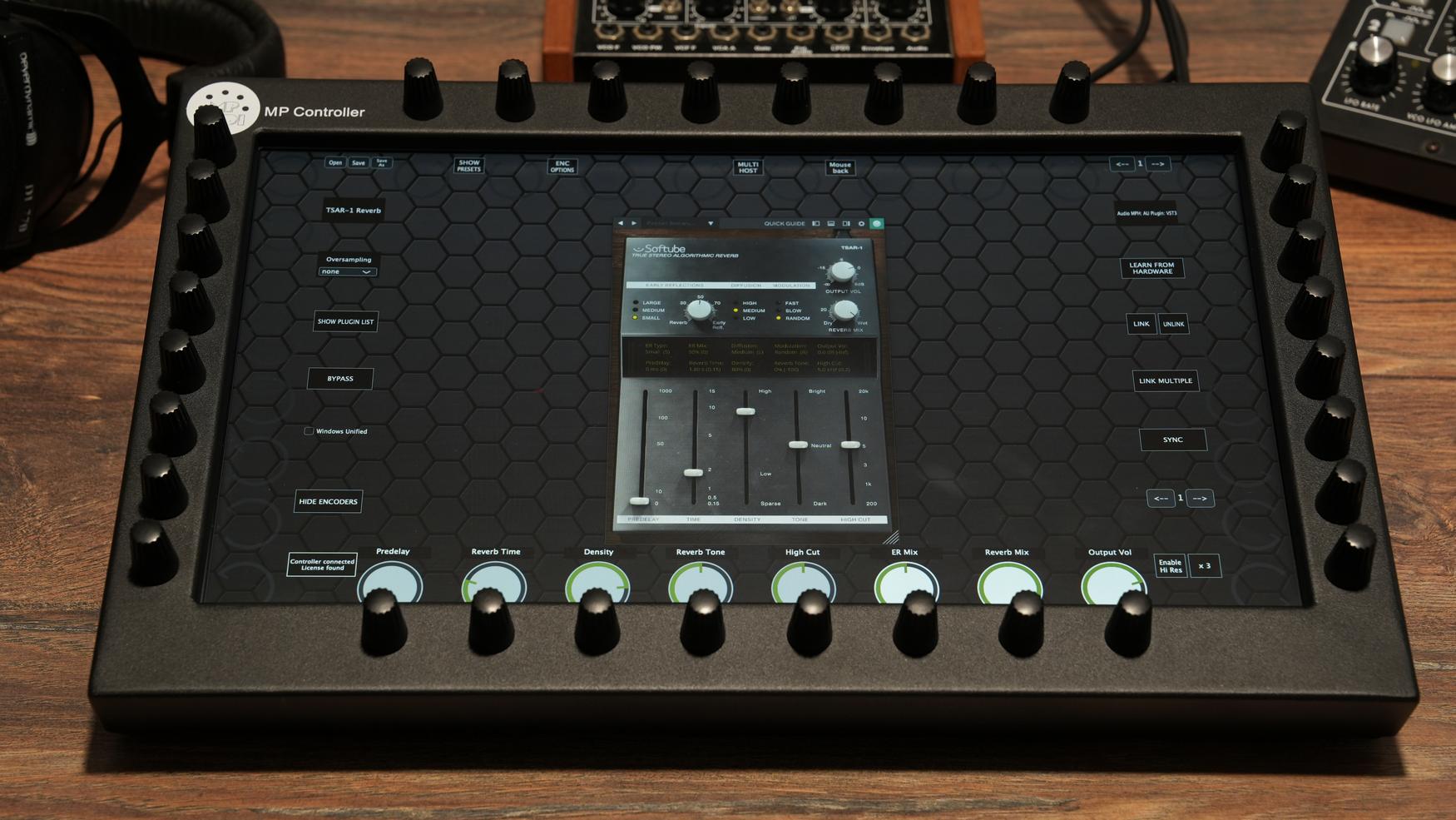 Softube plugins on the MP Controller