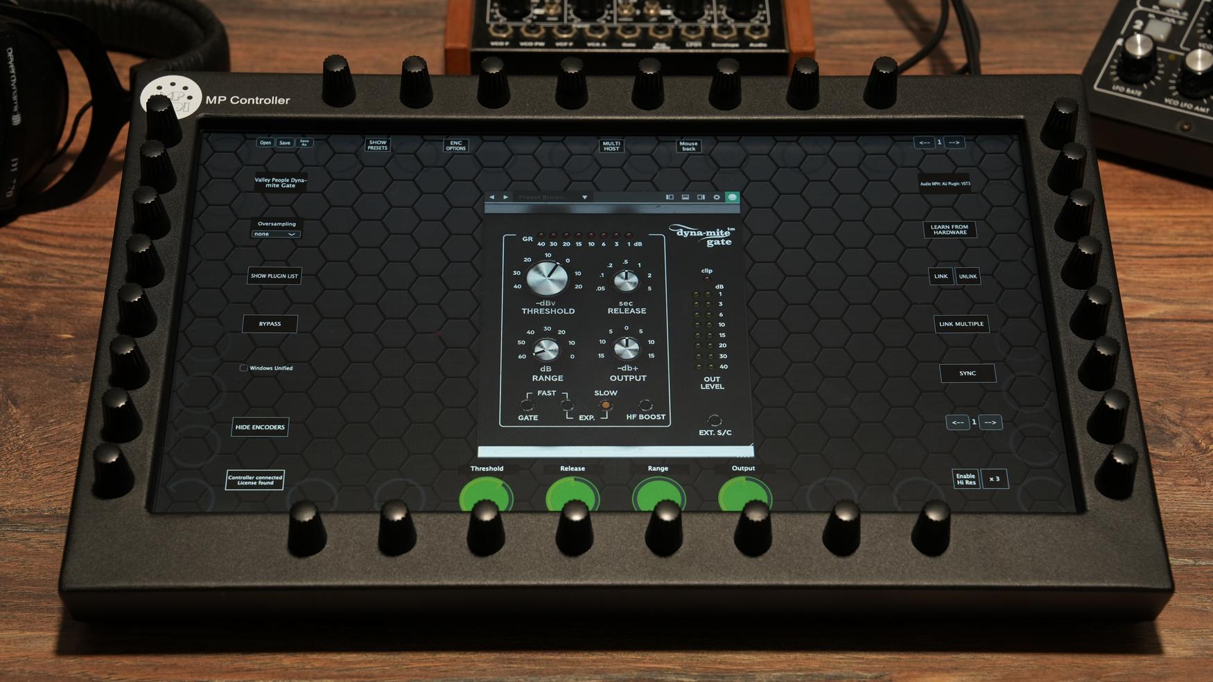 Softube plugins on the MP Controller