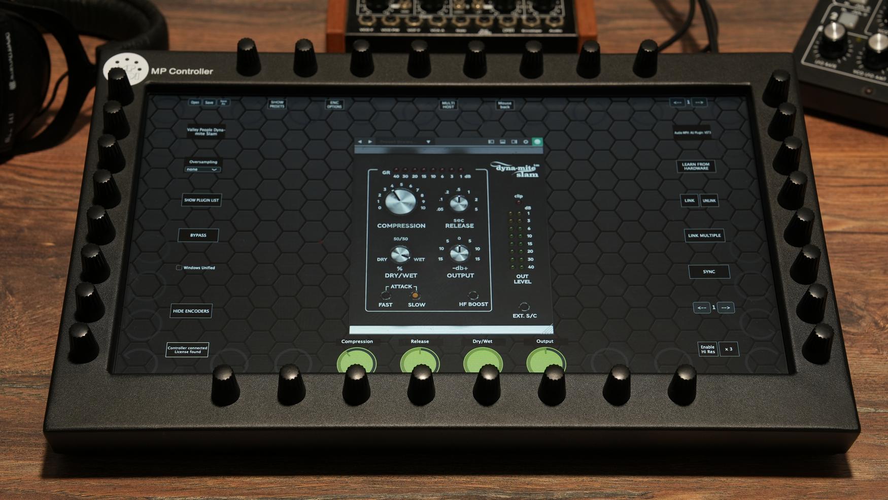 Softube plugins on the MP Controller