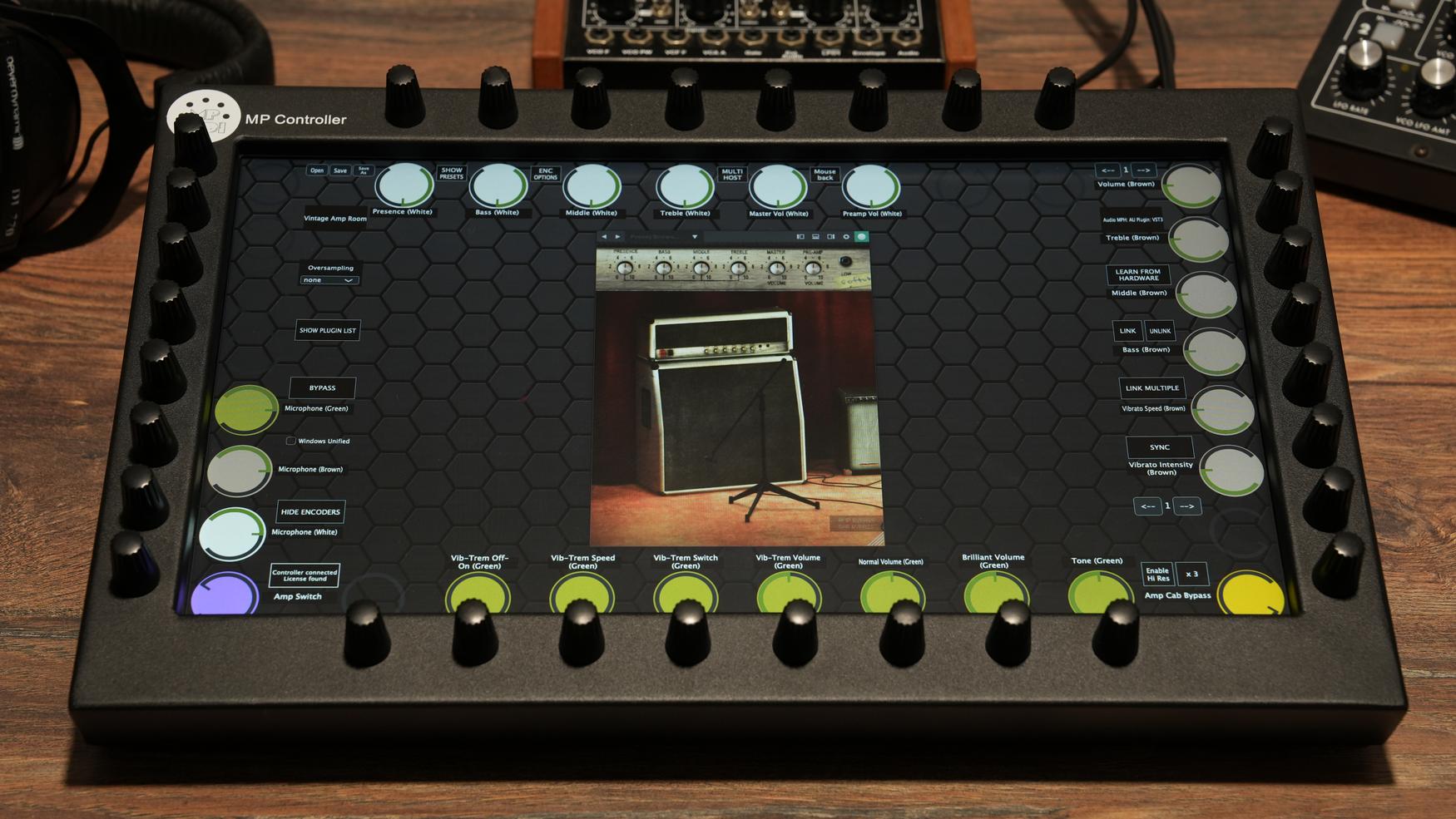 Softube plugins on the MP Controller