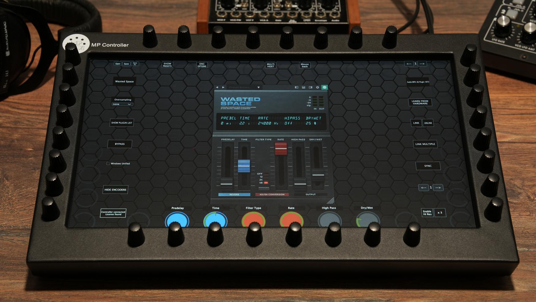 Softube plugins on the MP Controller