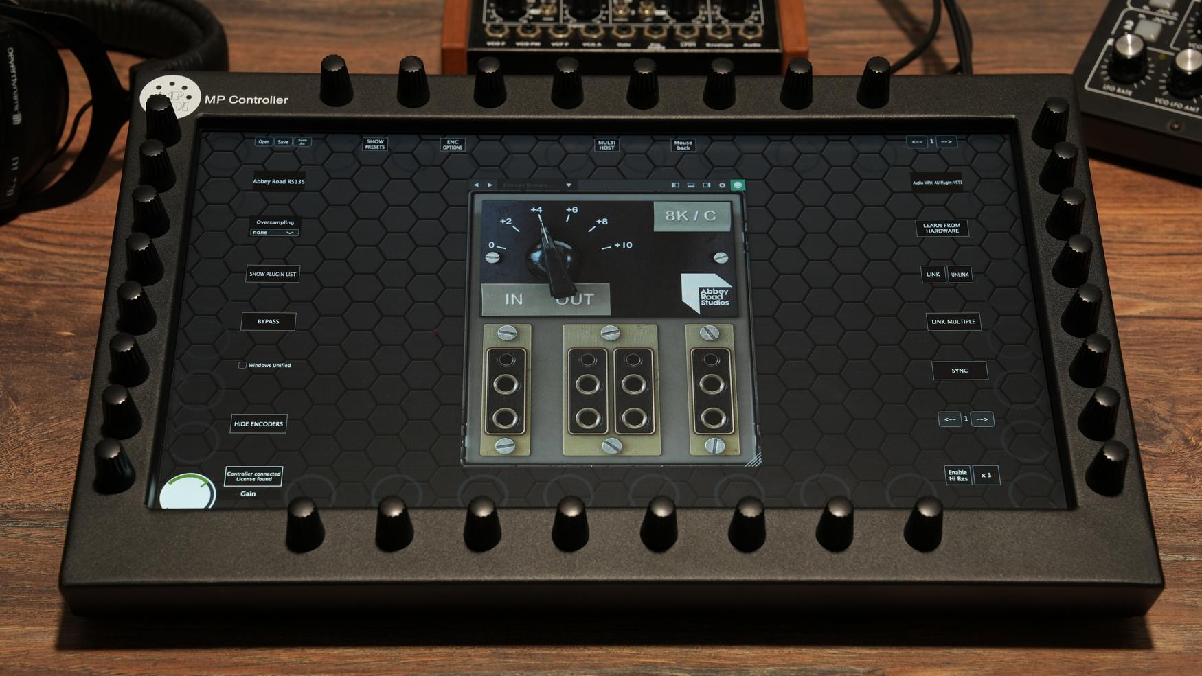 Softube plugins on the MP Controller