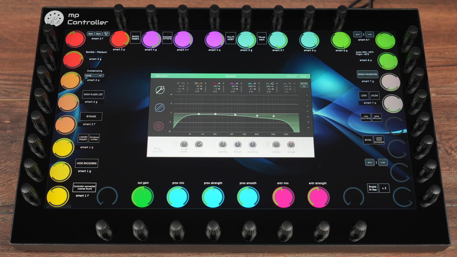 Sonible Freiraum plugin on MP Controller