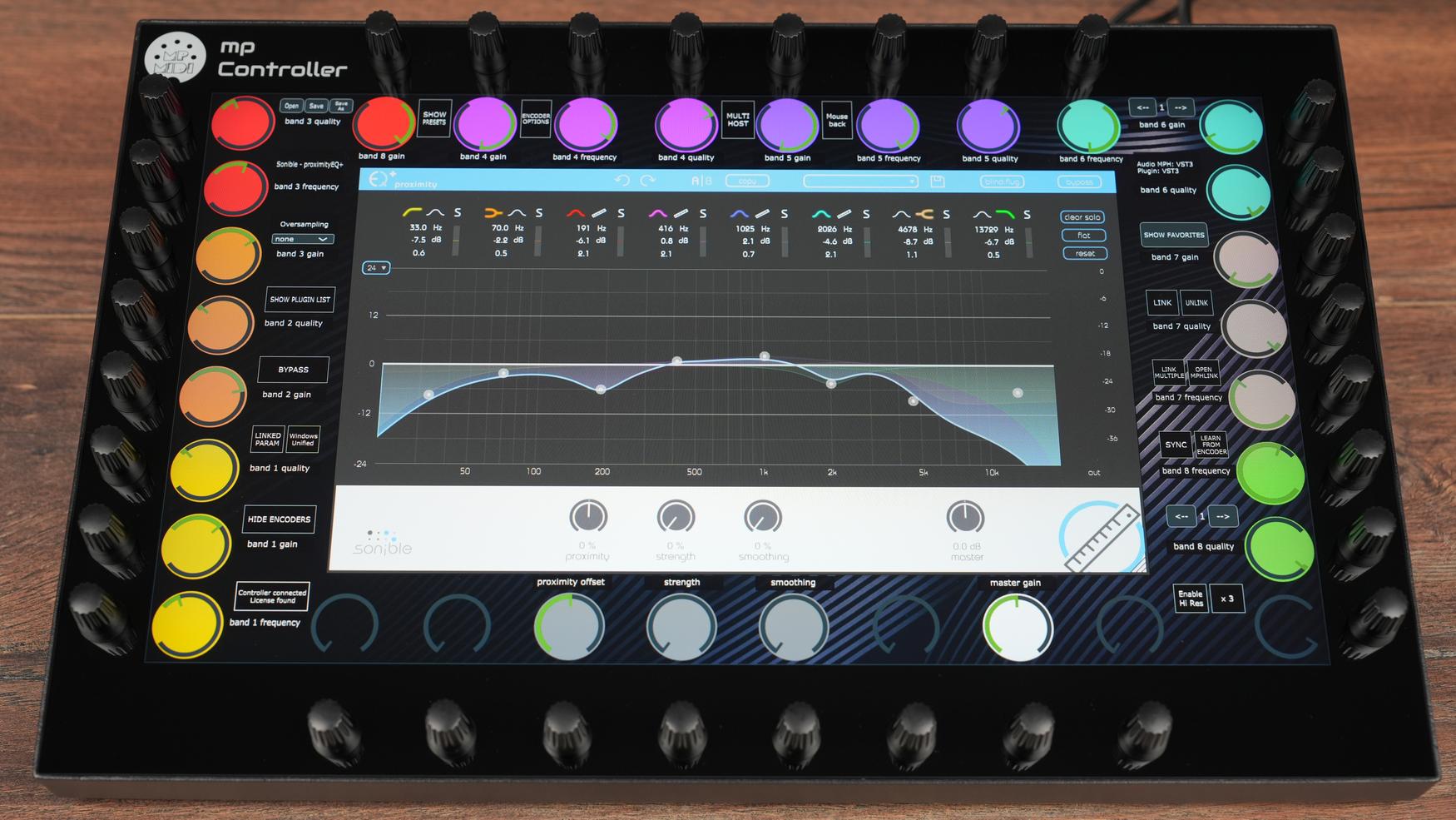 Sonible ProximityEQ+ plugin on MP Controller