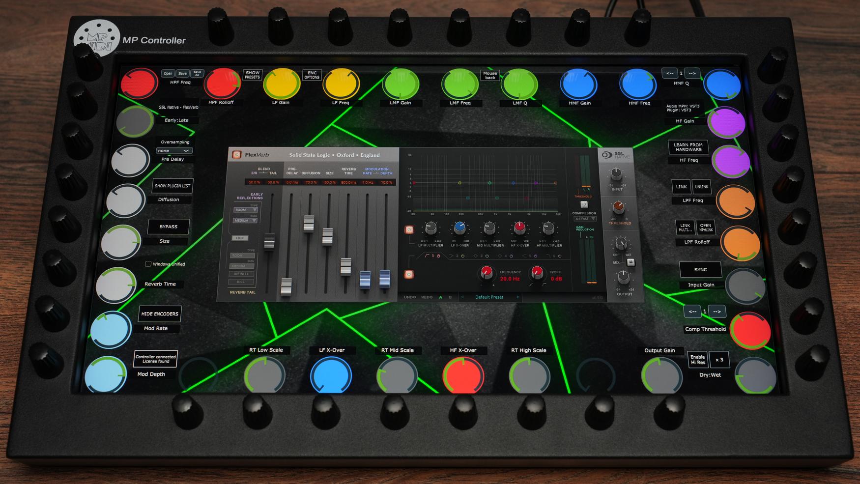 SSL Flexverb plugin on MP Controller