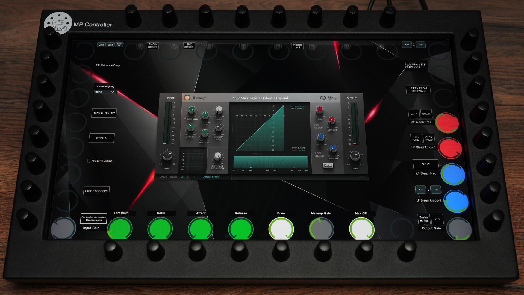 SSL X-comp plugin on MP Controller