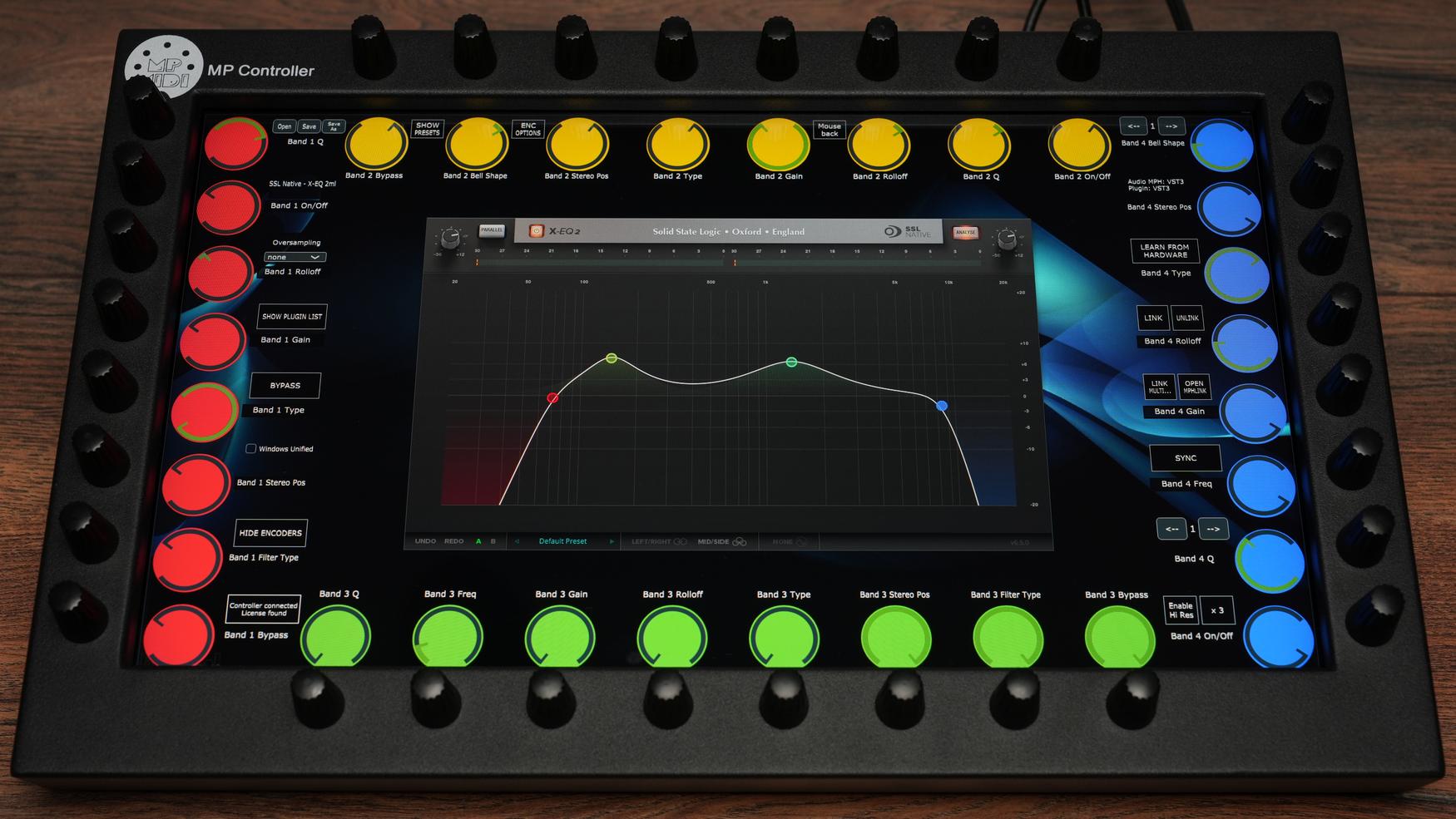 SSL X-Eq 2 plugin on MP Controller