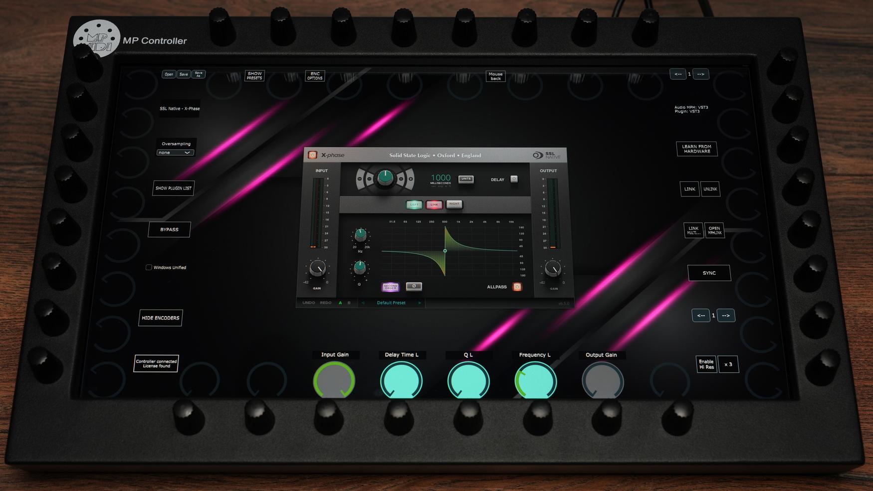 SSL X-phase plugin on MP Controller