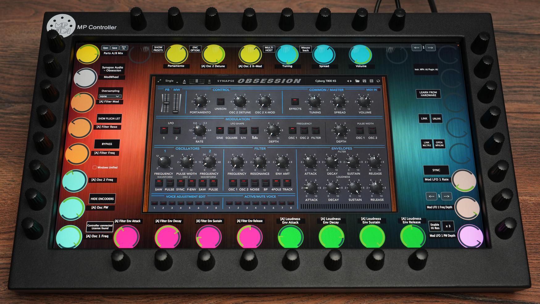 Synapse Audio Obsession Oberheim OB-Xa emulation on MP Controller