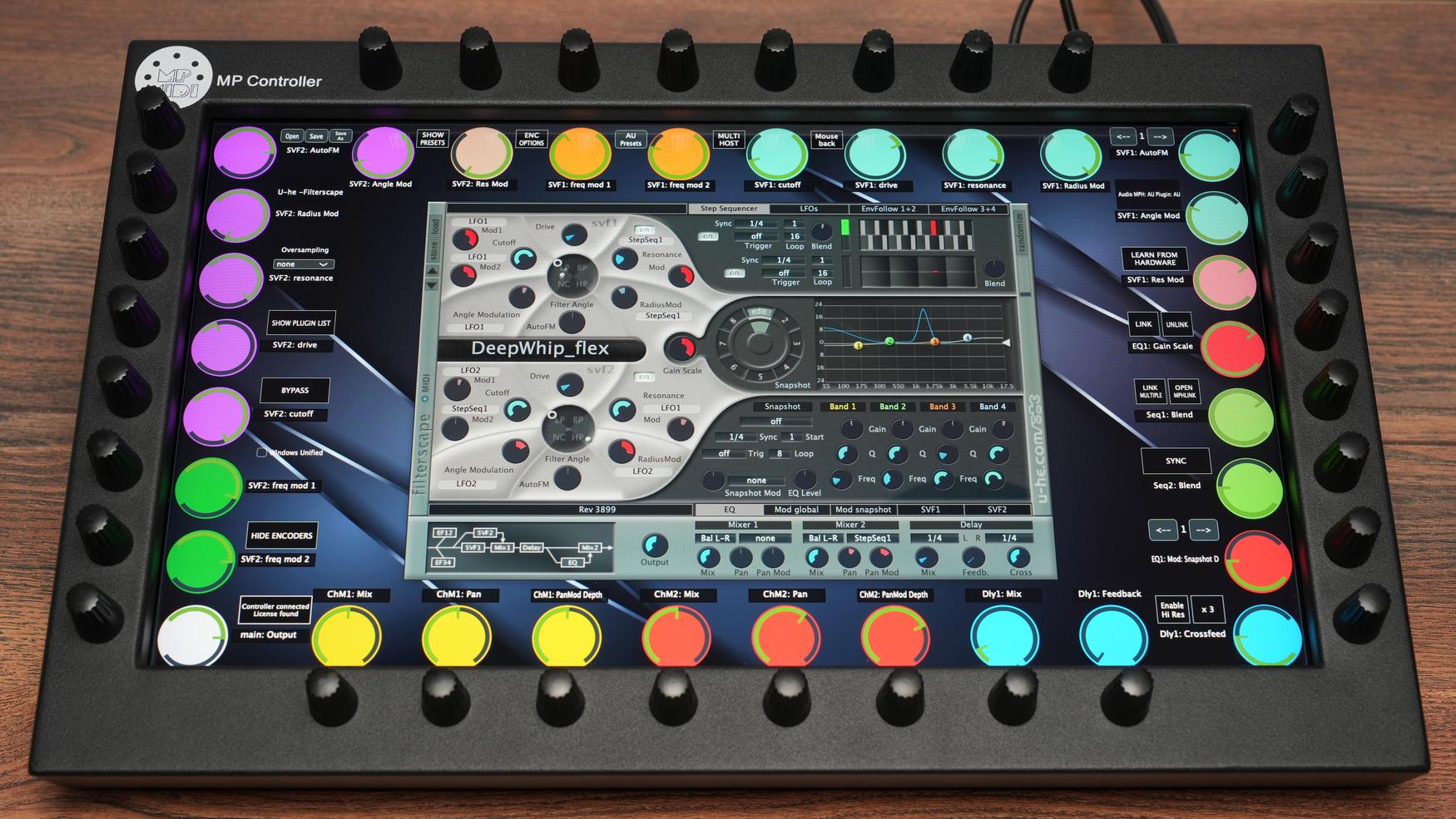 U-He Filterscape filter plugin on MP Controller