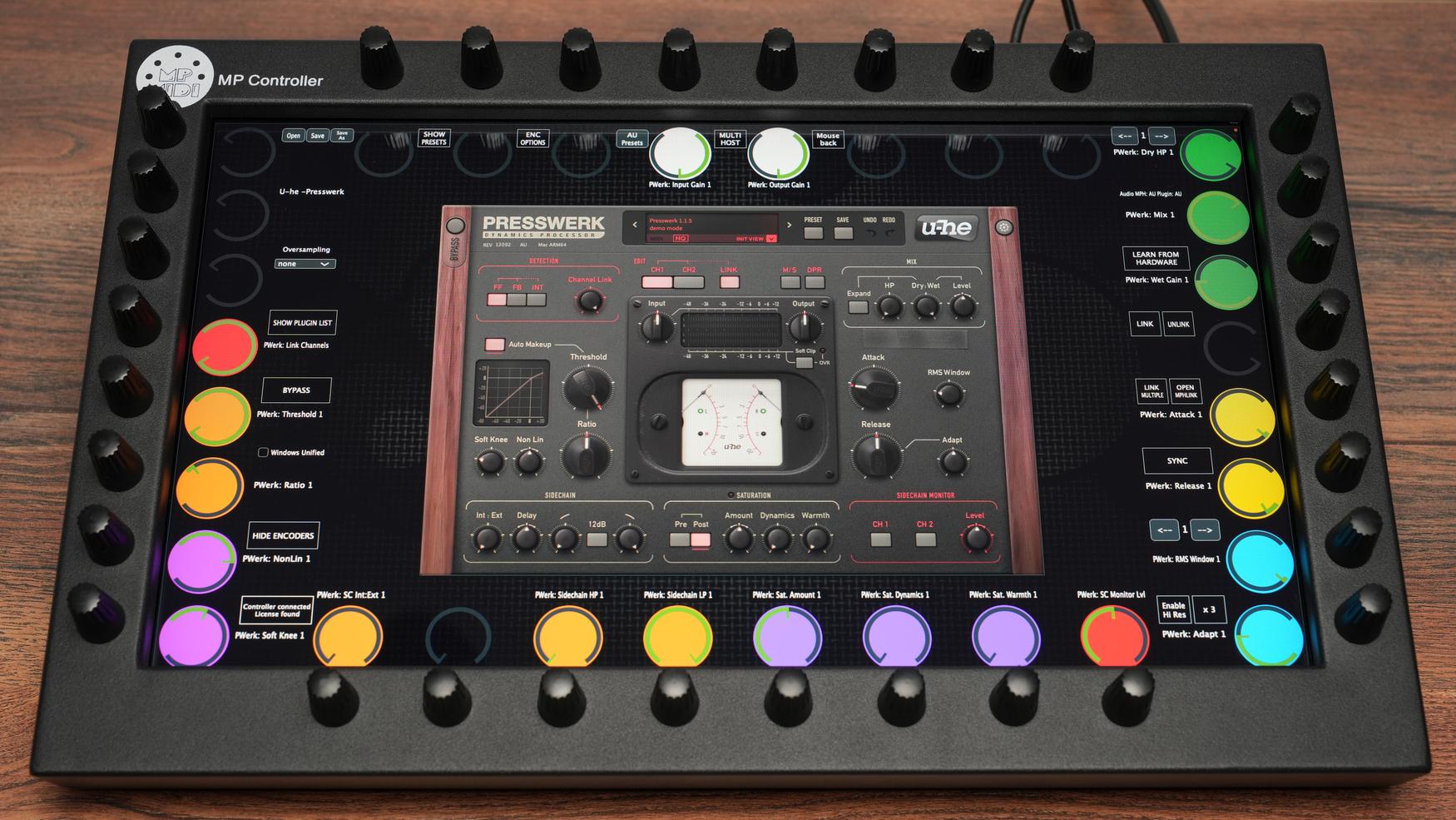 U-He Presswerk compressor on MP Controller