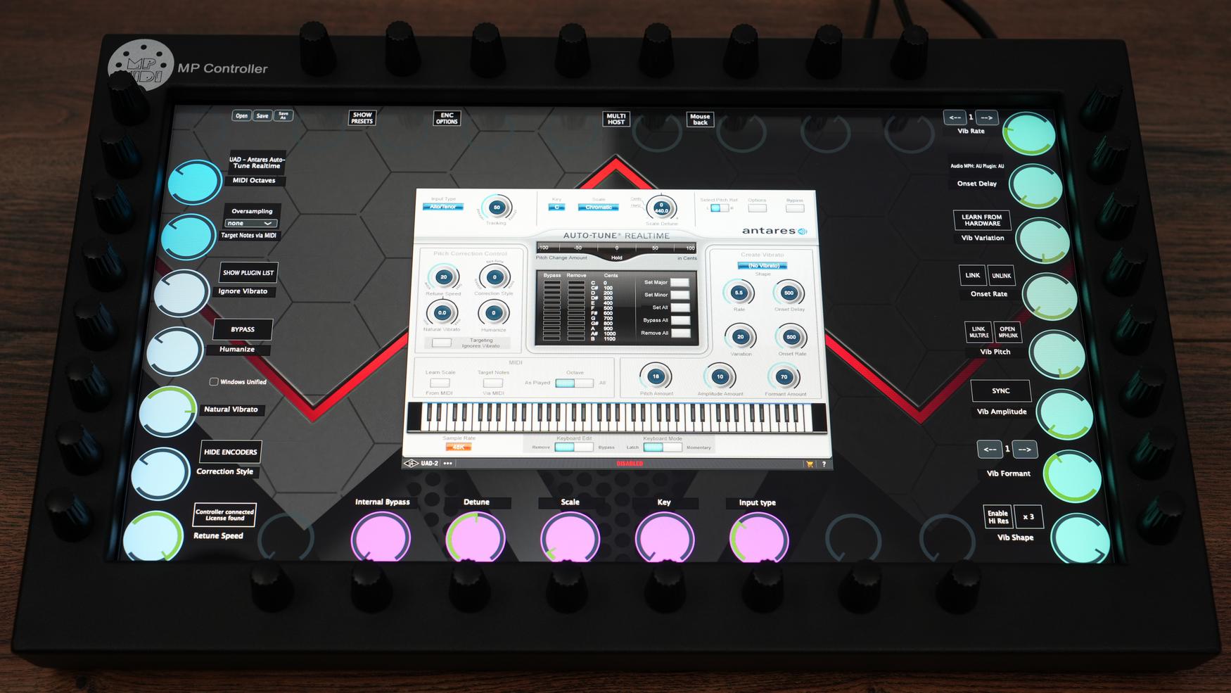 Universal Audio UAD plugin on MP Controller