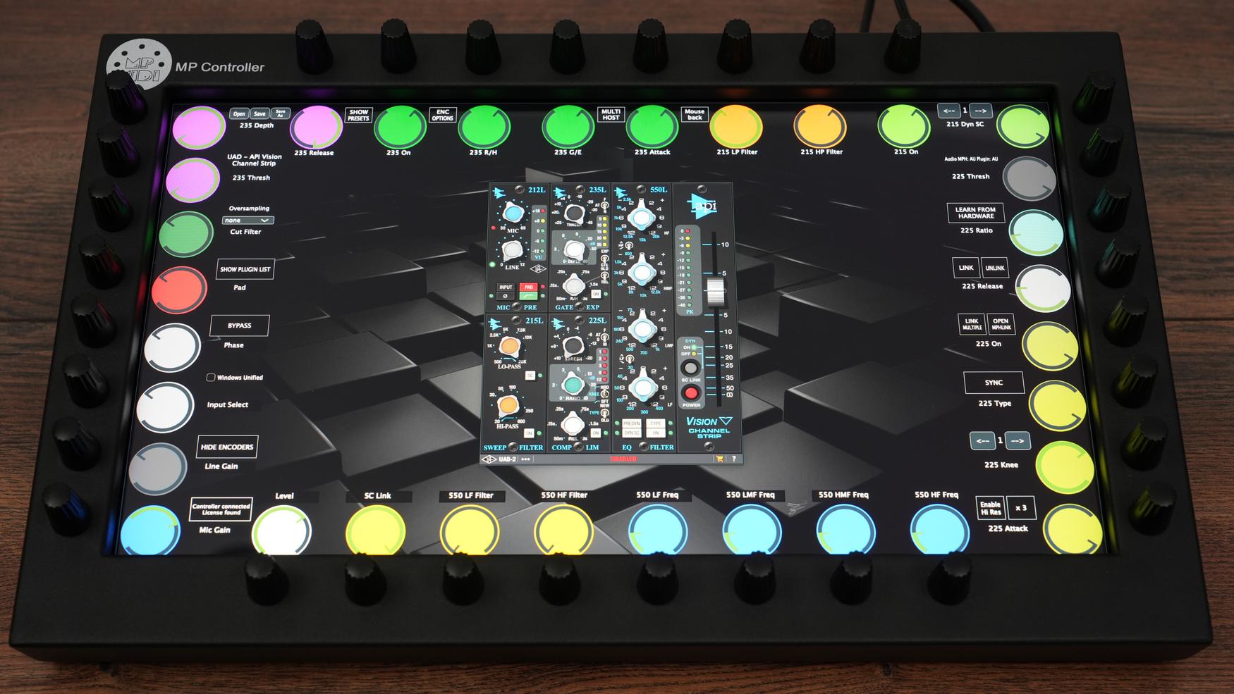 Universal Audio UAD plugin on MP Controller