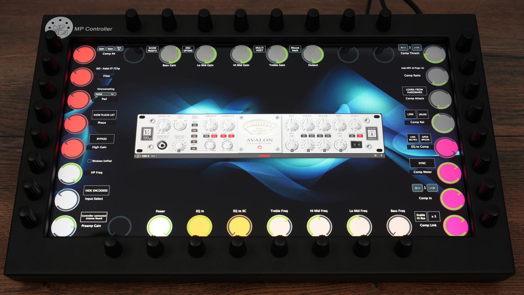 Universal Audio UAD plugin on MP Controller