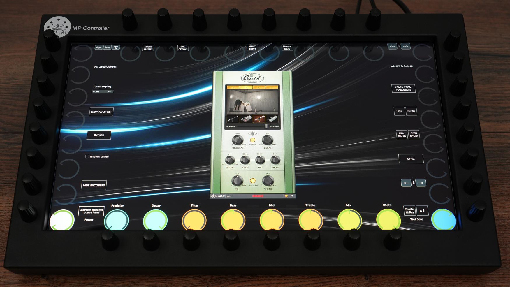 Universal Audio UAD plugin on MP Controller