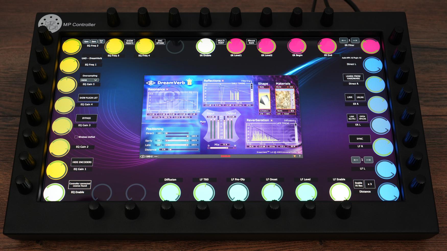 Universal Audio UAD plugin on MP Controller